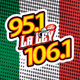 Logo de La Ley 95.1 FM & 106.1 FM - WJNX-FM