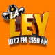 Logo de La Ley 107.7fm 1550am - W299CI
